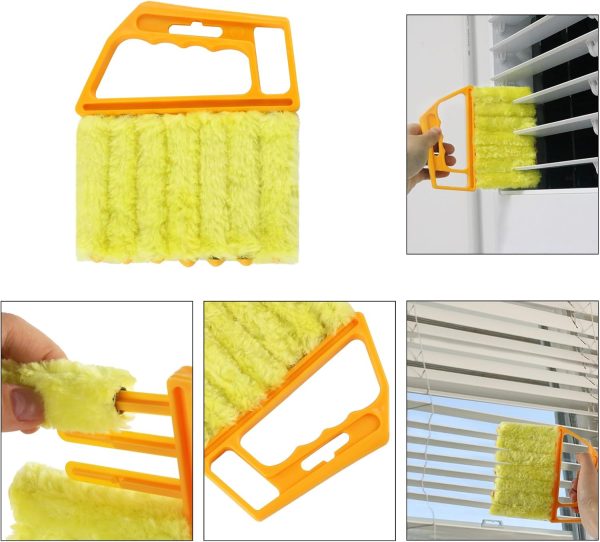 8 Pcs Hand-held Groove Gap Cleaning Tools - Door Window Track Crevice Cleaning Brushes Blind Cleaner Duster, Window Magic Cleaning Brush for Shower Door, Car Vents, Air Conditioner, Keyboard - Image 2