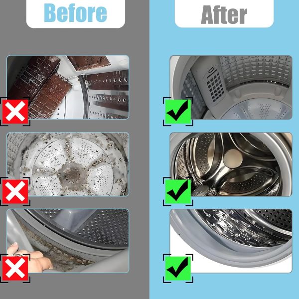 Washing Machine Cleaning Brush,Dryer Cleaning Brush,Crevice Brush for Bathroom, Shower & Kitchen - Scrub Brushes with Long Handle,Household Cleaning Tools Tile, Bathtub, Sink, Grout Cleaning Brushes - Image 2